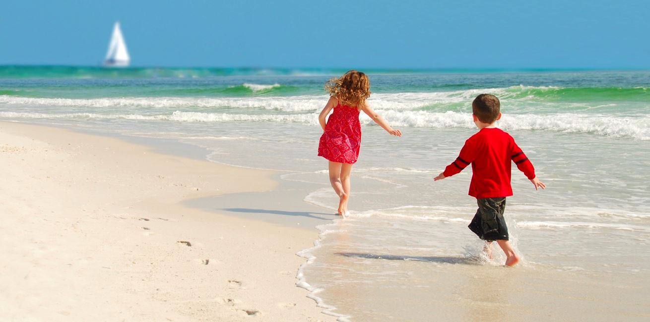 Kids On Beach