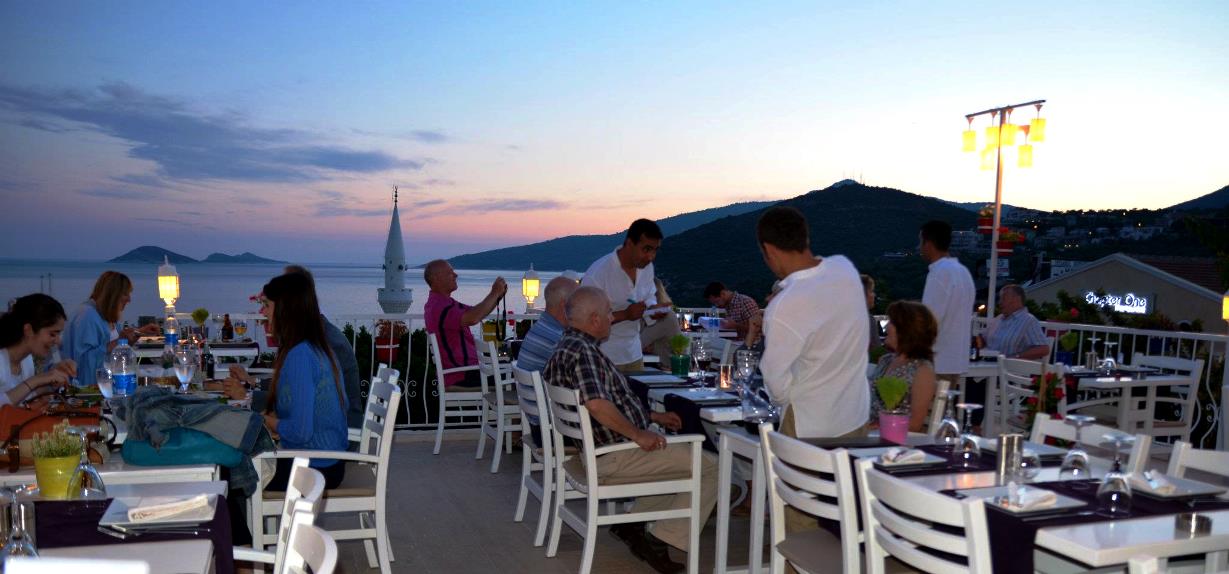 Kalkan Restaurants; experience the famous open roof terrace restaurants of Kalkan