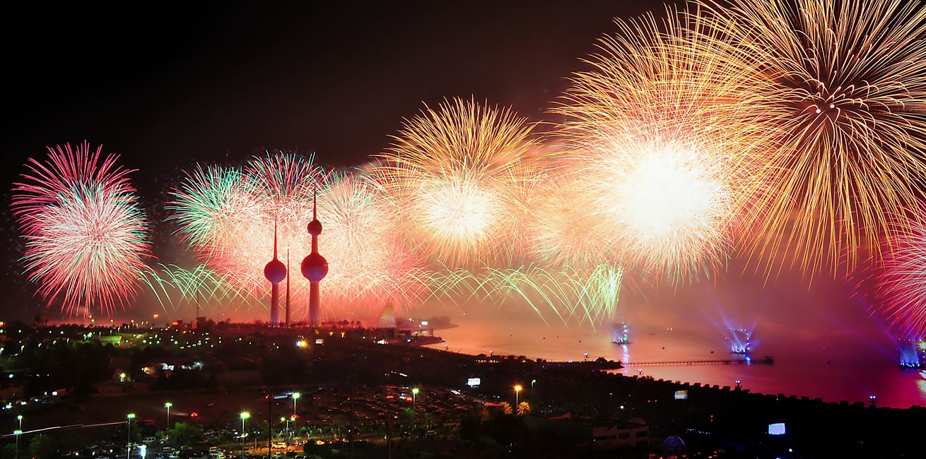 Major Fireworks Celebrating The New Year