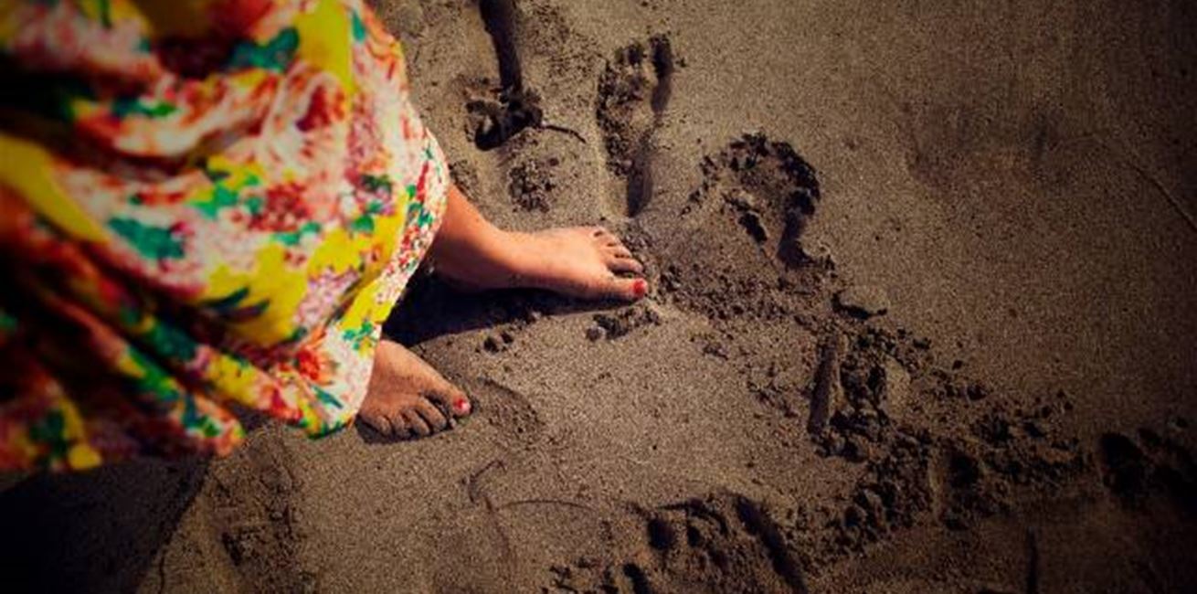 Footprints in the sand..