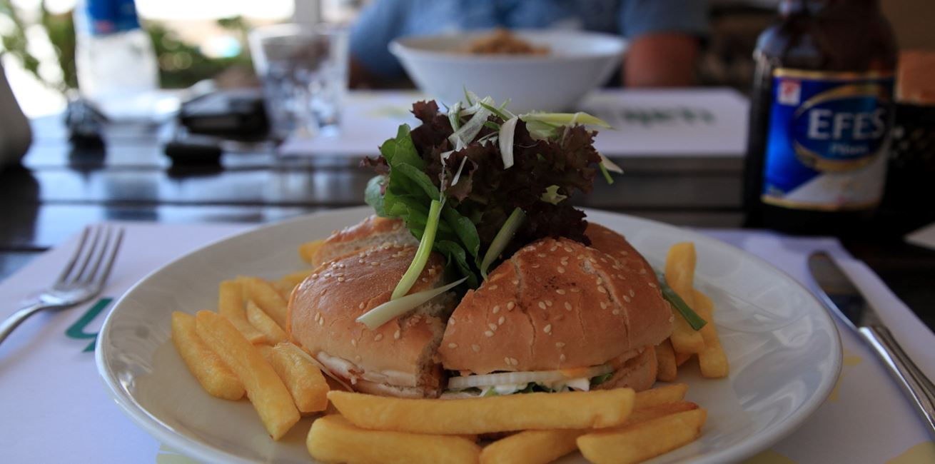 Beach club restaurant
