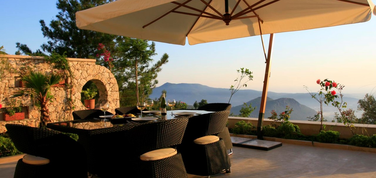 Enjoy evening meals on the terrace