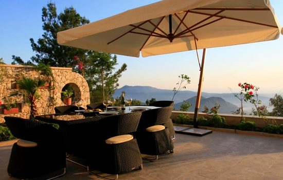 Enjoy evening meals on the terrace