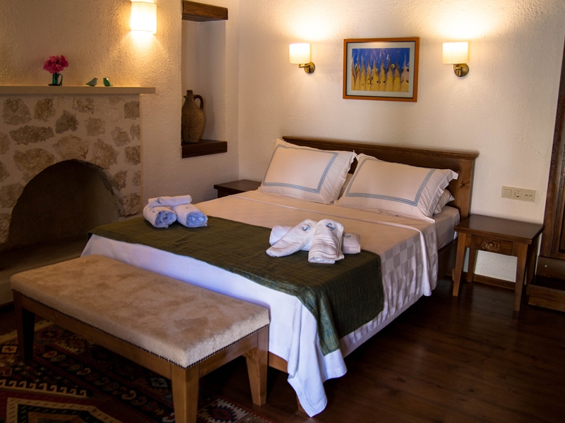 The Courtyard hotel in Kalkan offers 6 beautifully furnished bedrooms 