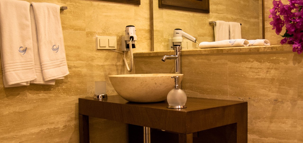 Contemporary en-suite shower room