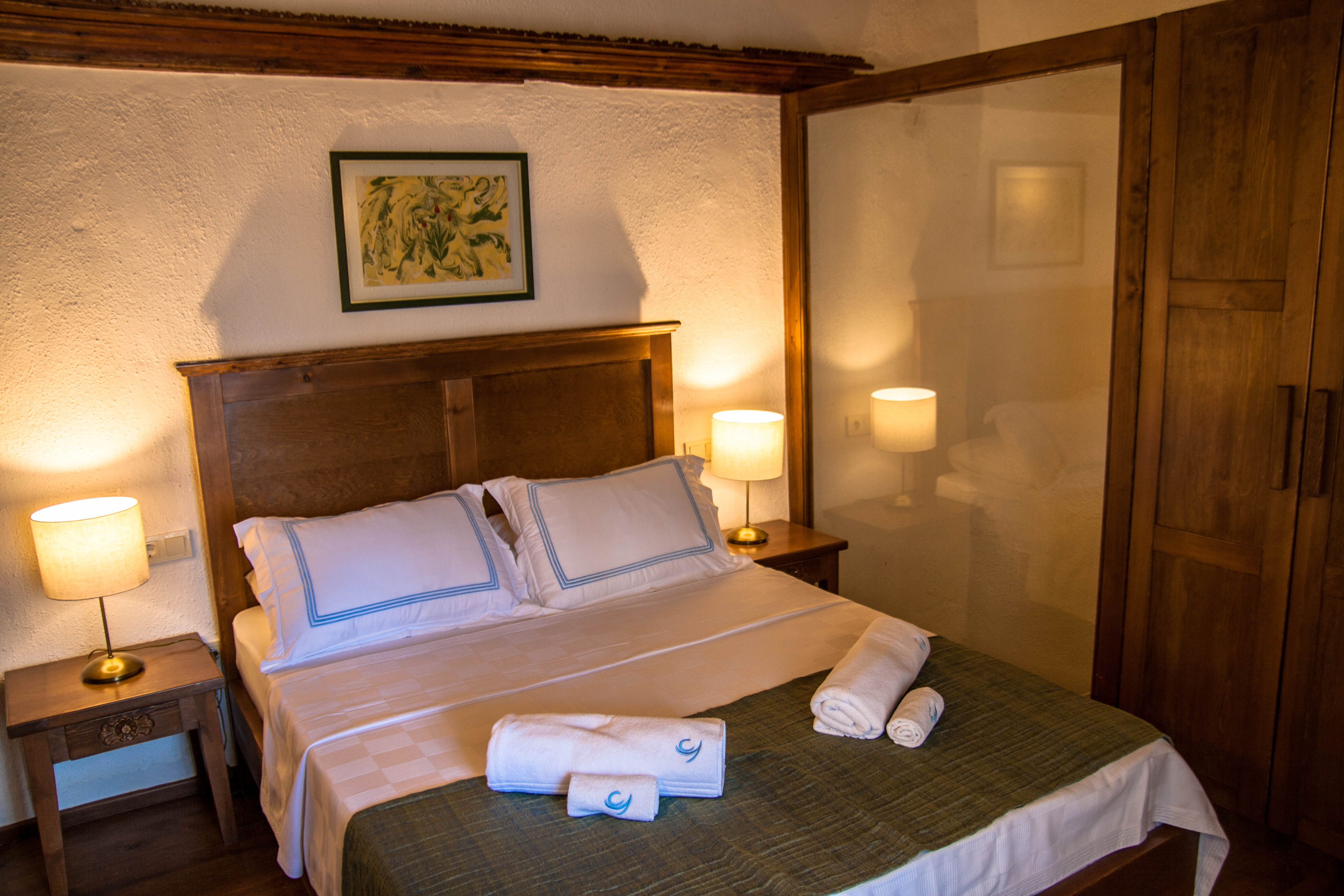 The courtyard hotel is a restored building with original features