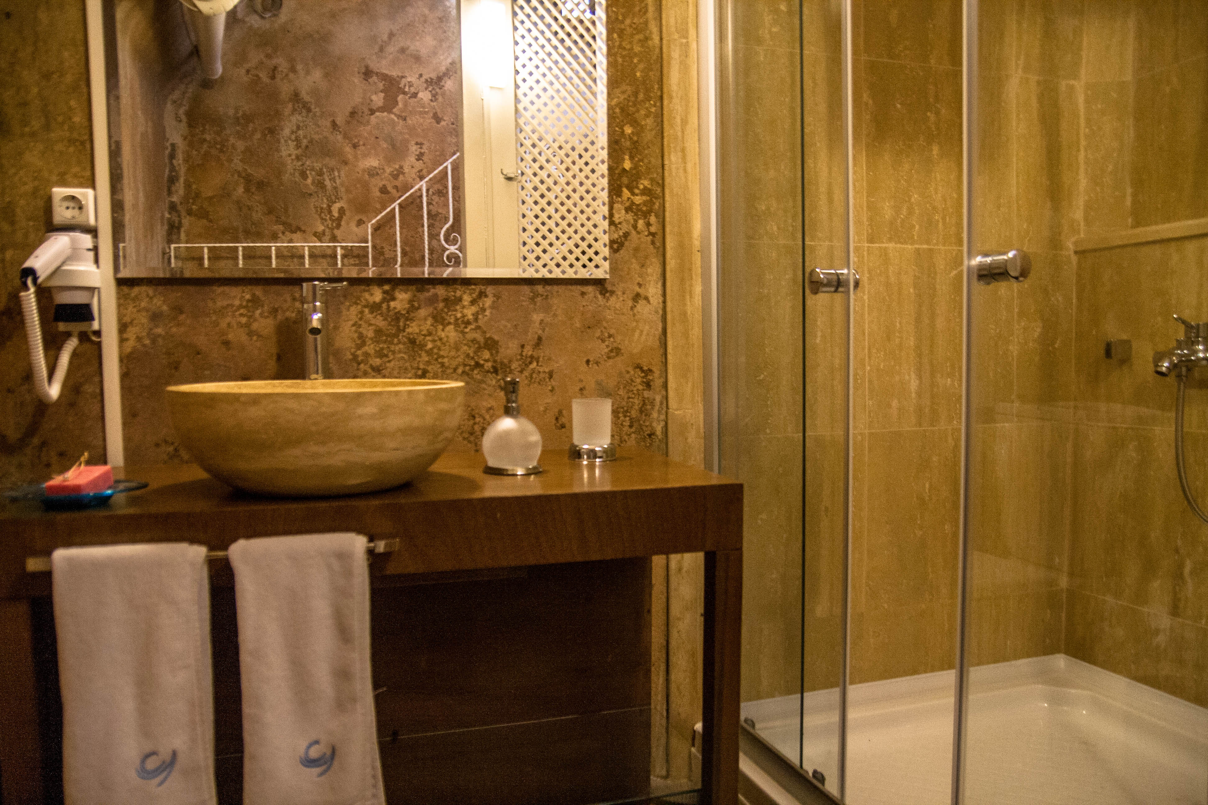 Contemporary bathrooms with character