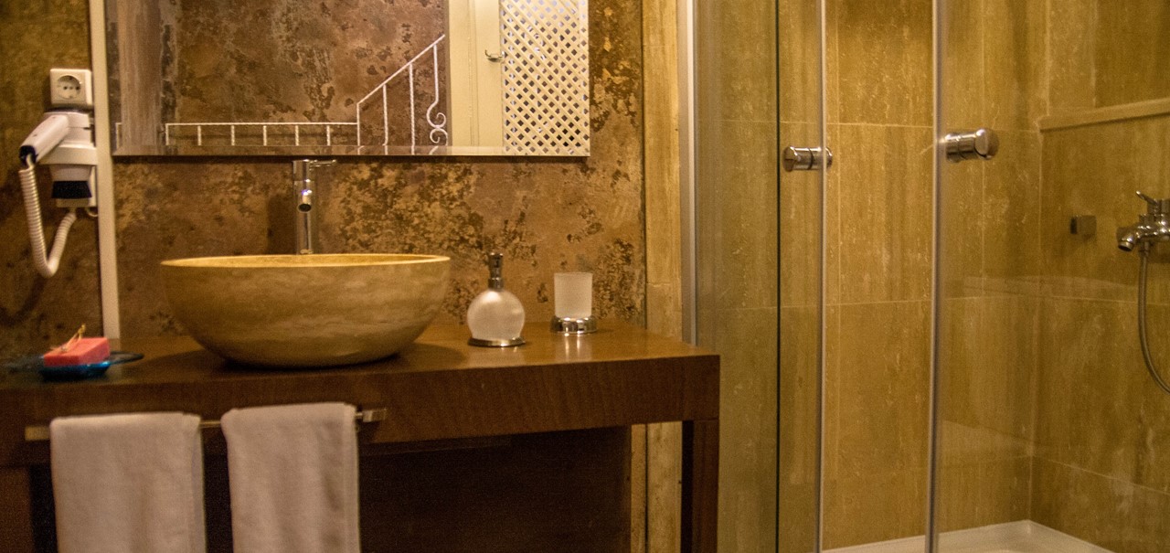 Contemporary bathrooms with character