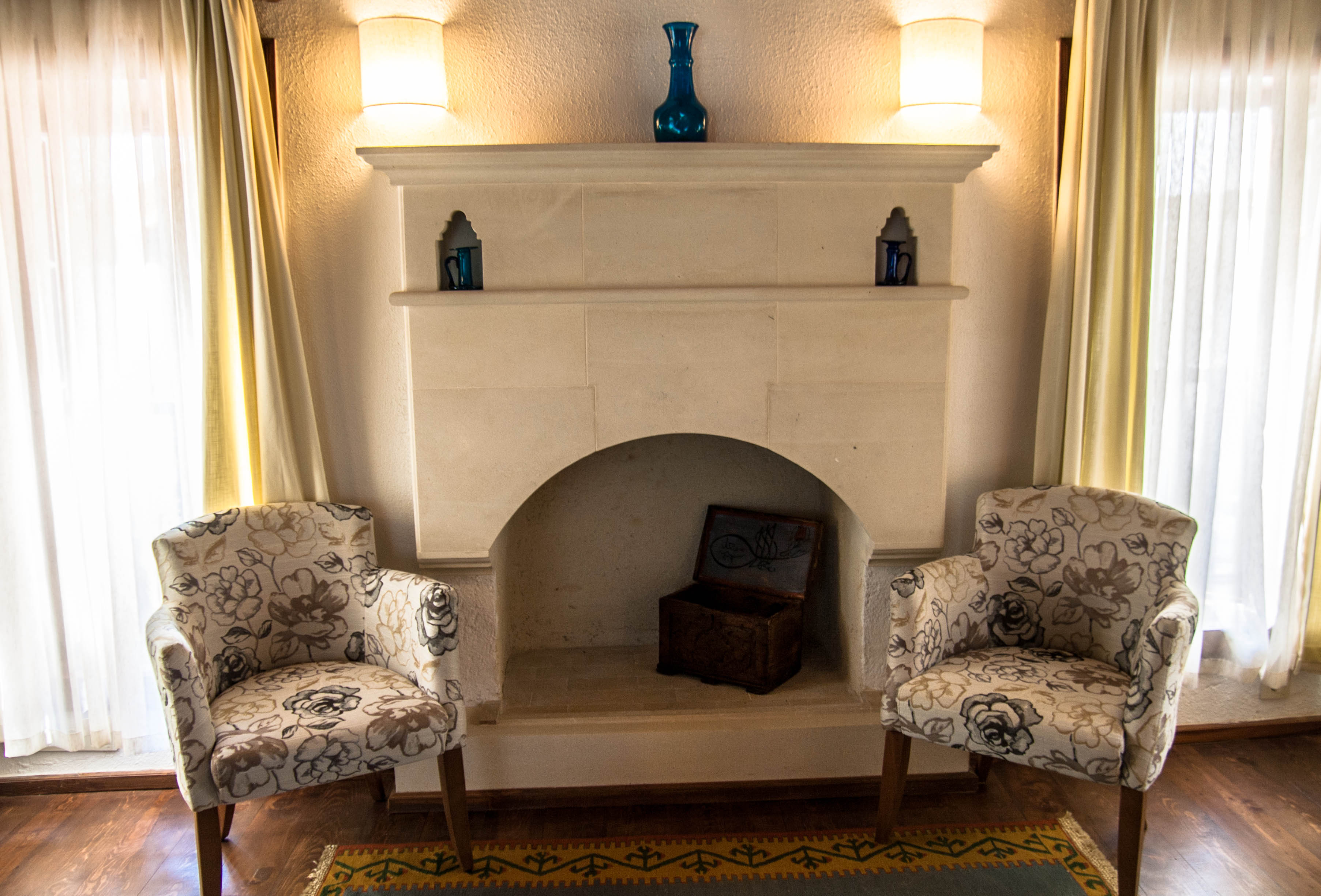 Original fireplaces feature throughout