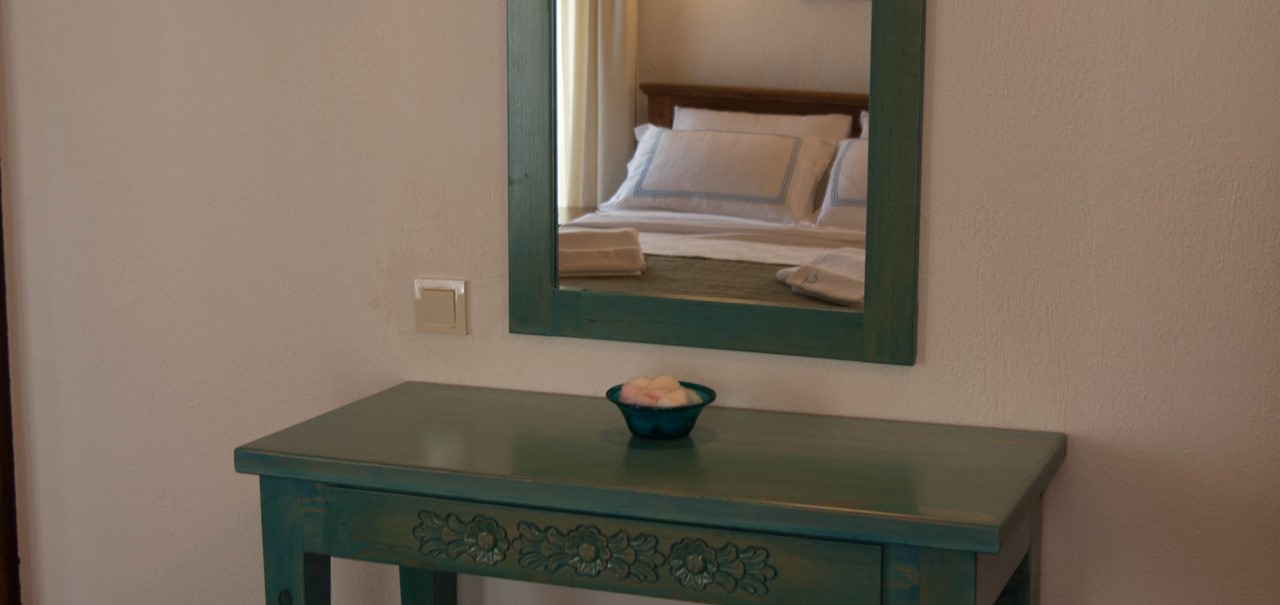 Dressing tables in each room