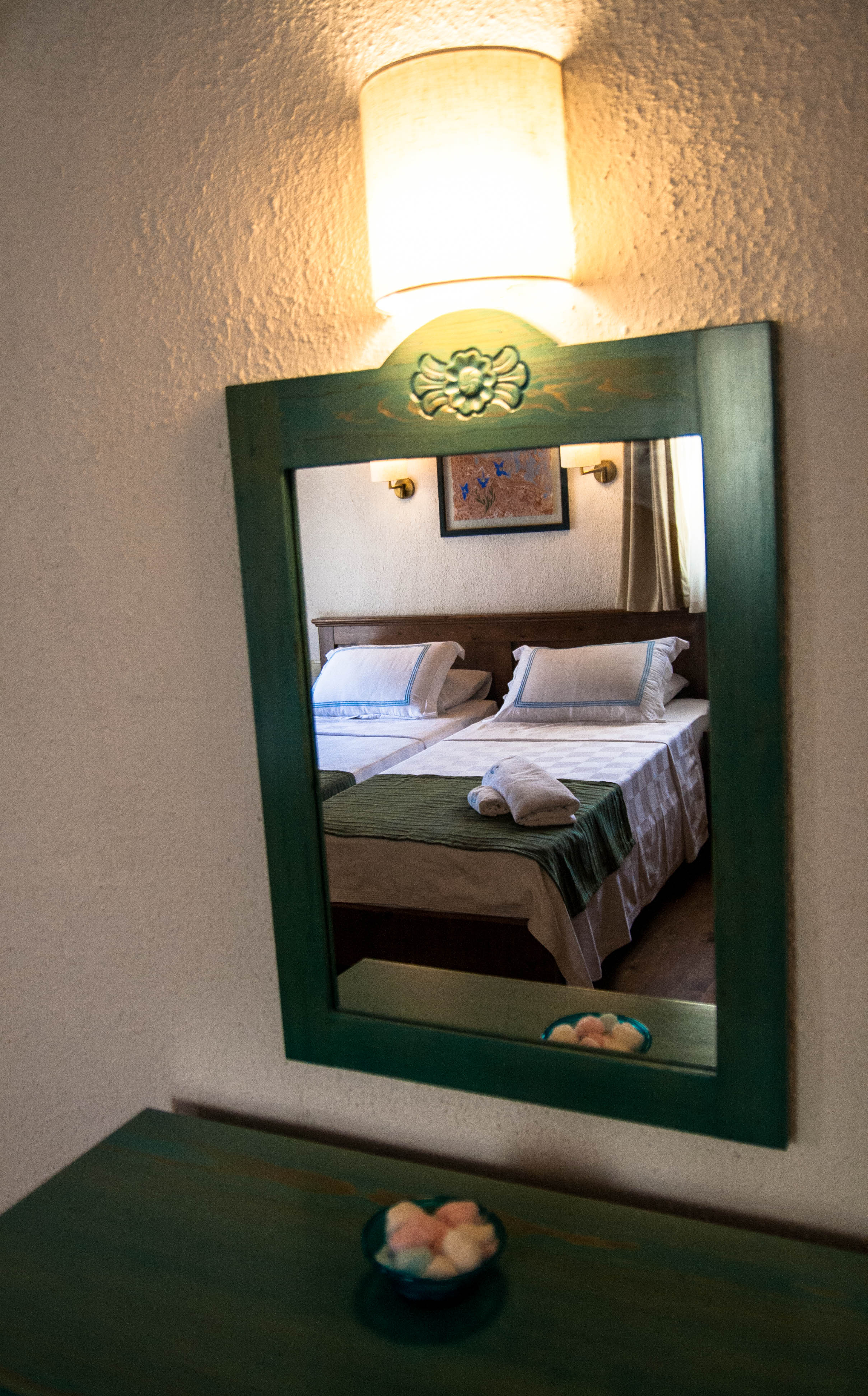 Dressing tables in each room