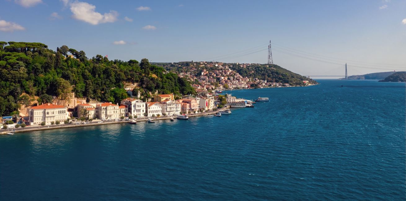 Aerial View Of Bosphorus 8714 A4