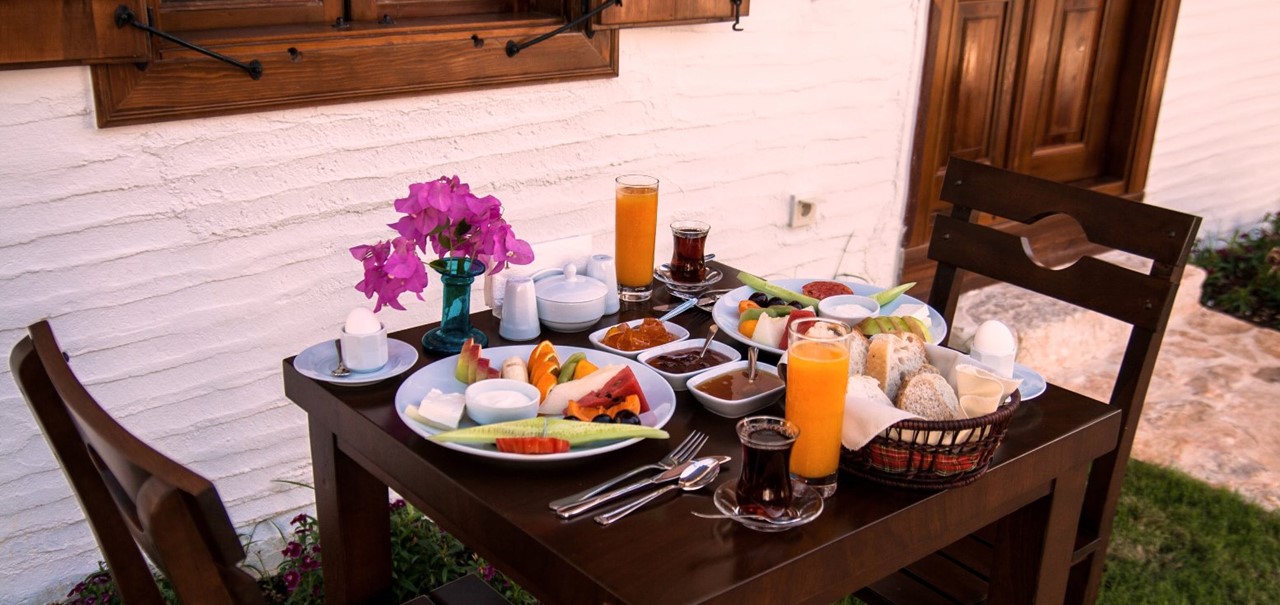 Enjoy breakfast outside your room