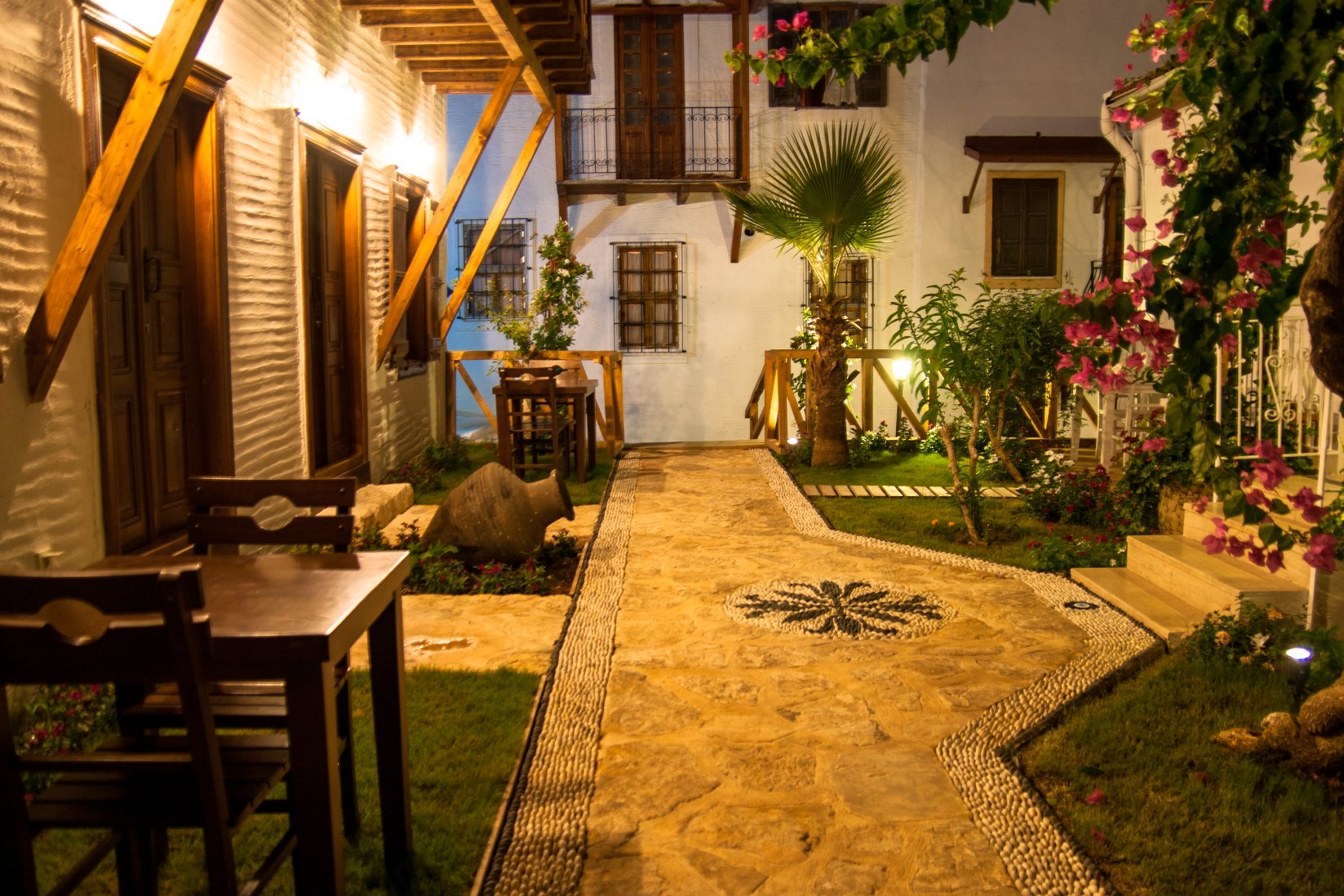 The beautiful Courtyard Hotel in Kalkan