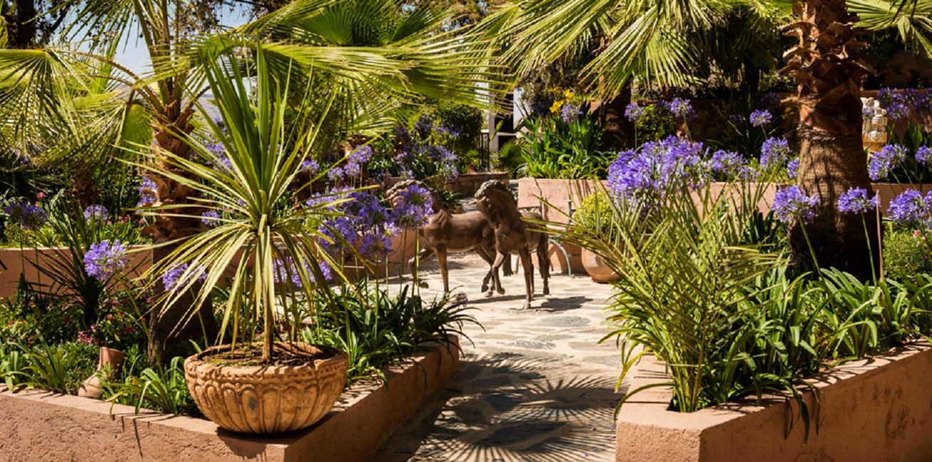 Entrance Garden Area Kasbah Tamadot