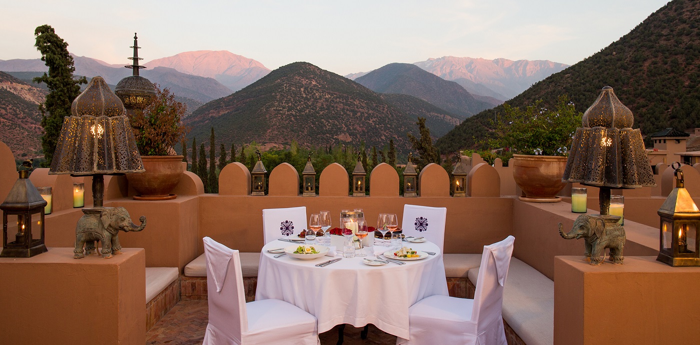 Dinner On Roof Terrace