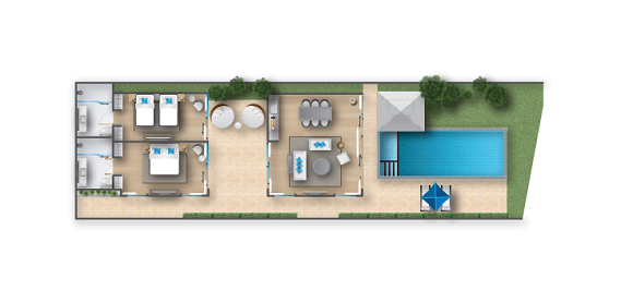 Avani Two Bedroom Beachfront Pool Villa
