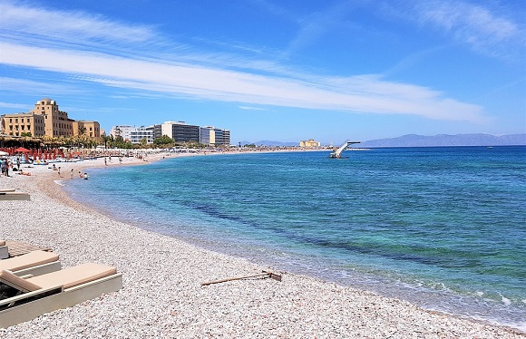 Elli Beach, Rhodes Town