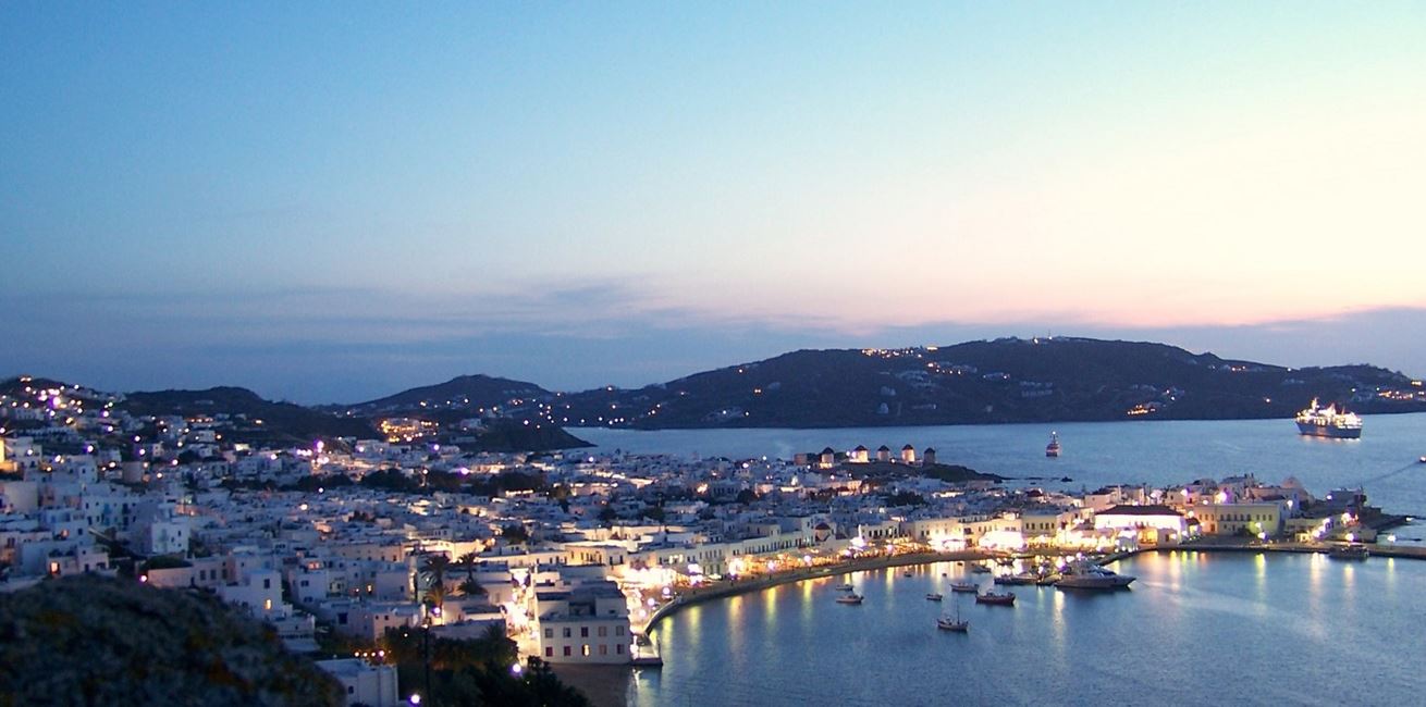 Mykonos At Night
