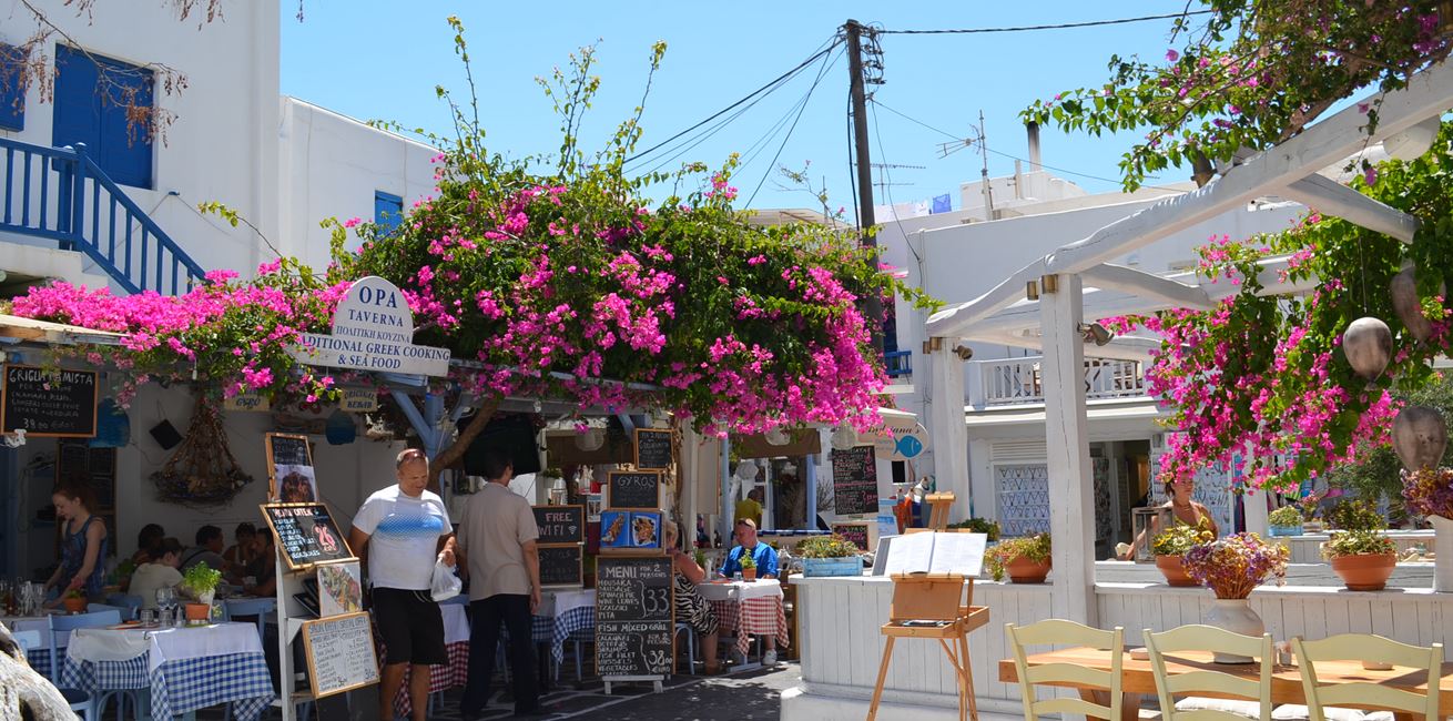 Greece Mykonos Town Narrow Streets