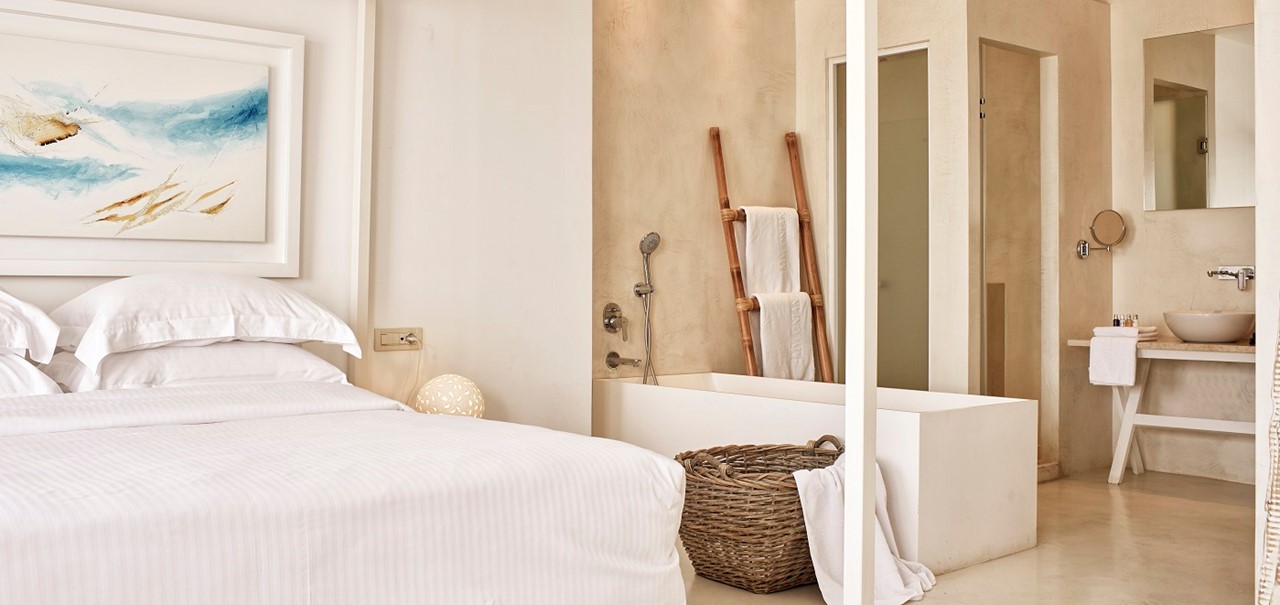 Bedroom With Bathtub