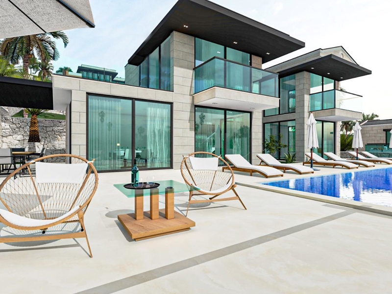 Exterior With Pool CGI