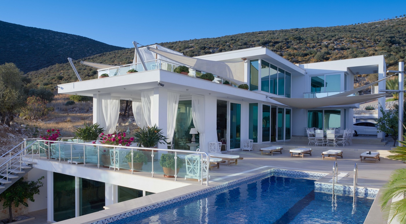 The Glass House 4 bedroom Villa in Kalkan with private jetty The