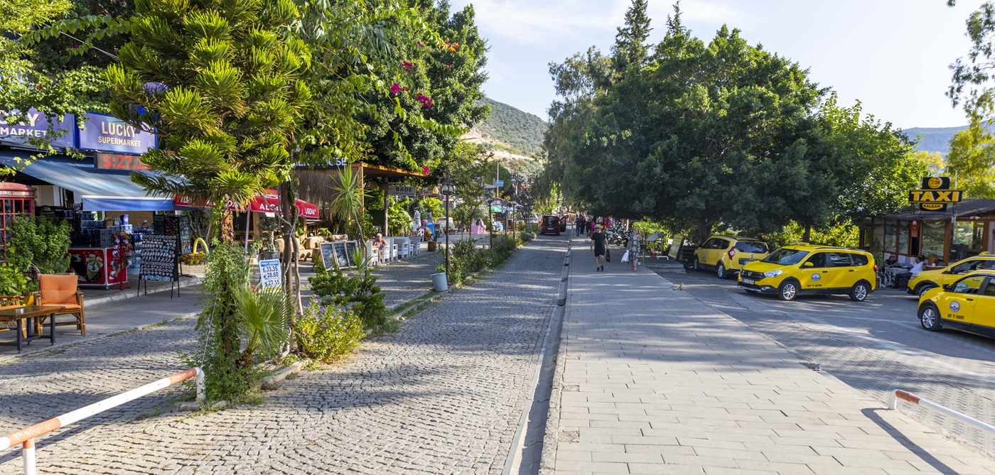 Kalkan streets and hillside lanes
