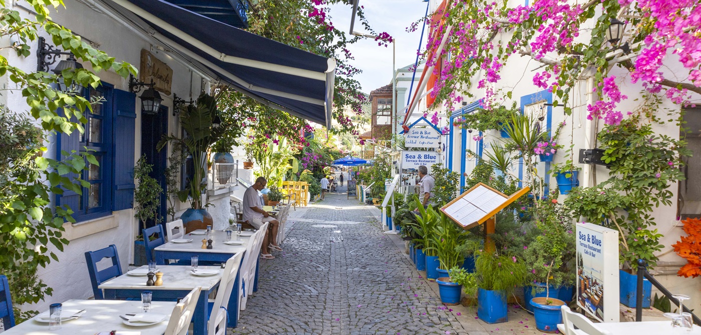 Kalkan scenery and Old Town views