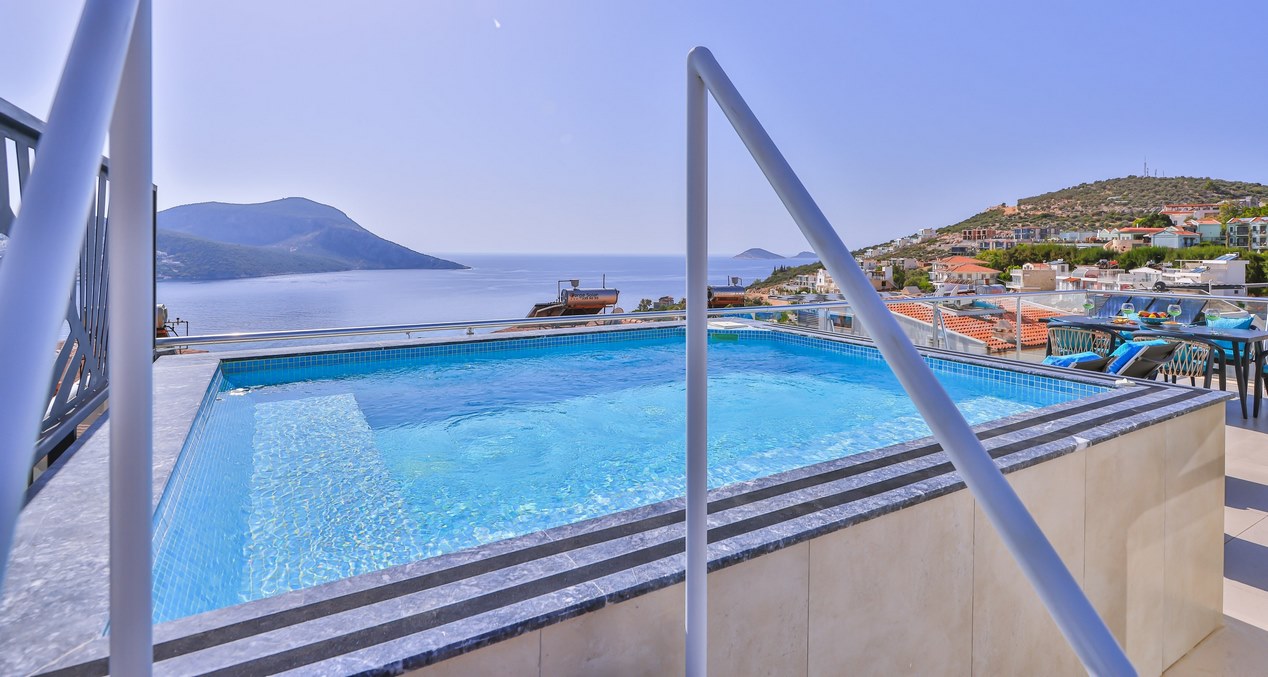 Pool And Steps At Day