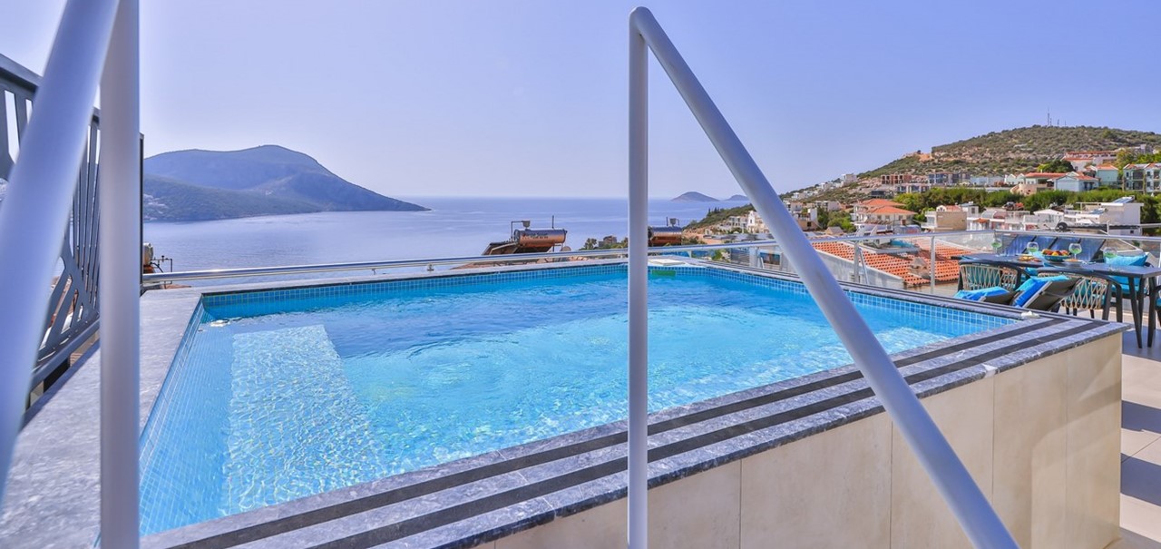 Pool And Steps At Day