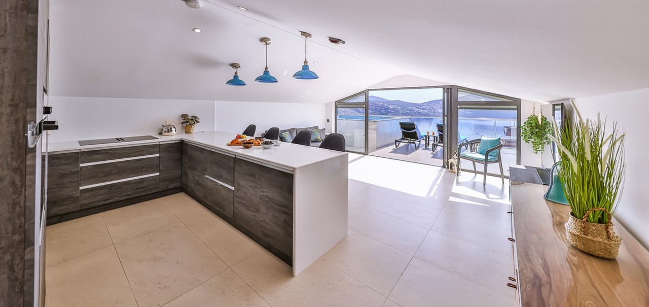 Upstairs From NOGGIN Sign