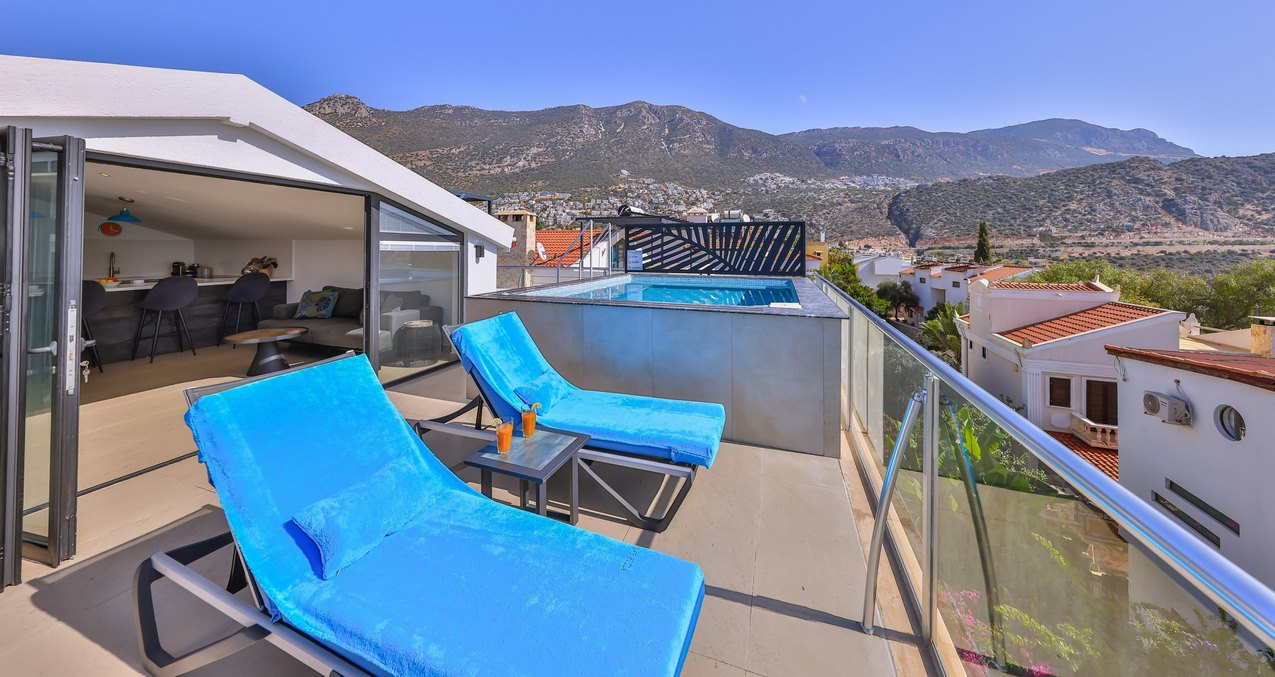 Upstairs Terrace Sunbeds And Bifolds