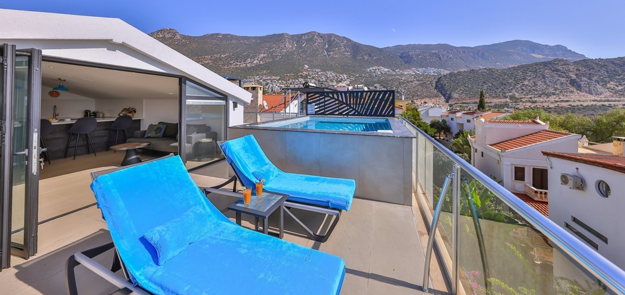 Upstairs Terrace Sunbeds And Bifolds