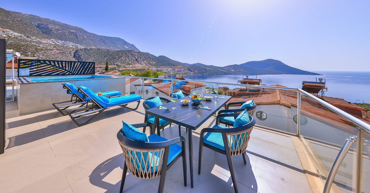 Upstairs Terrace From Dining Table Out To Sea