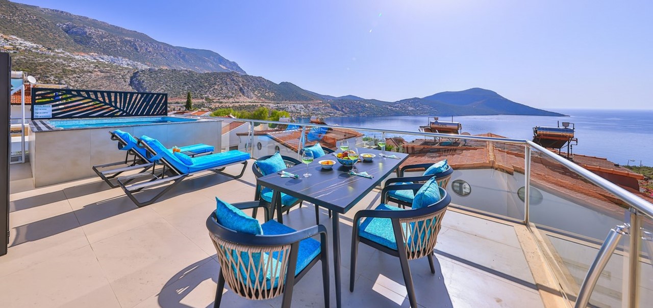 Upstairs Terrace From Dining Table Out To Sea