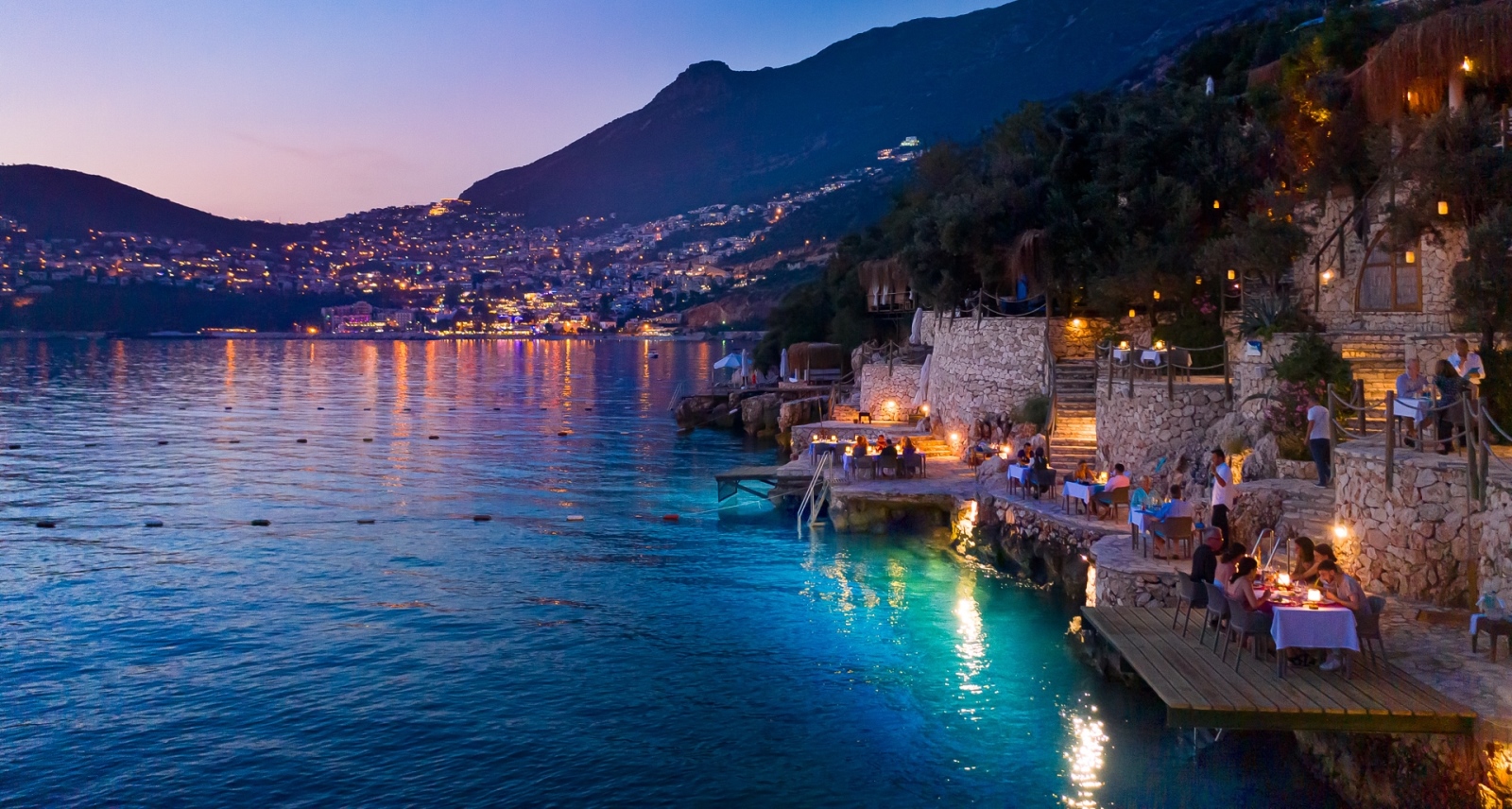Evening Dining By The Water
