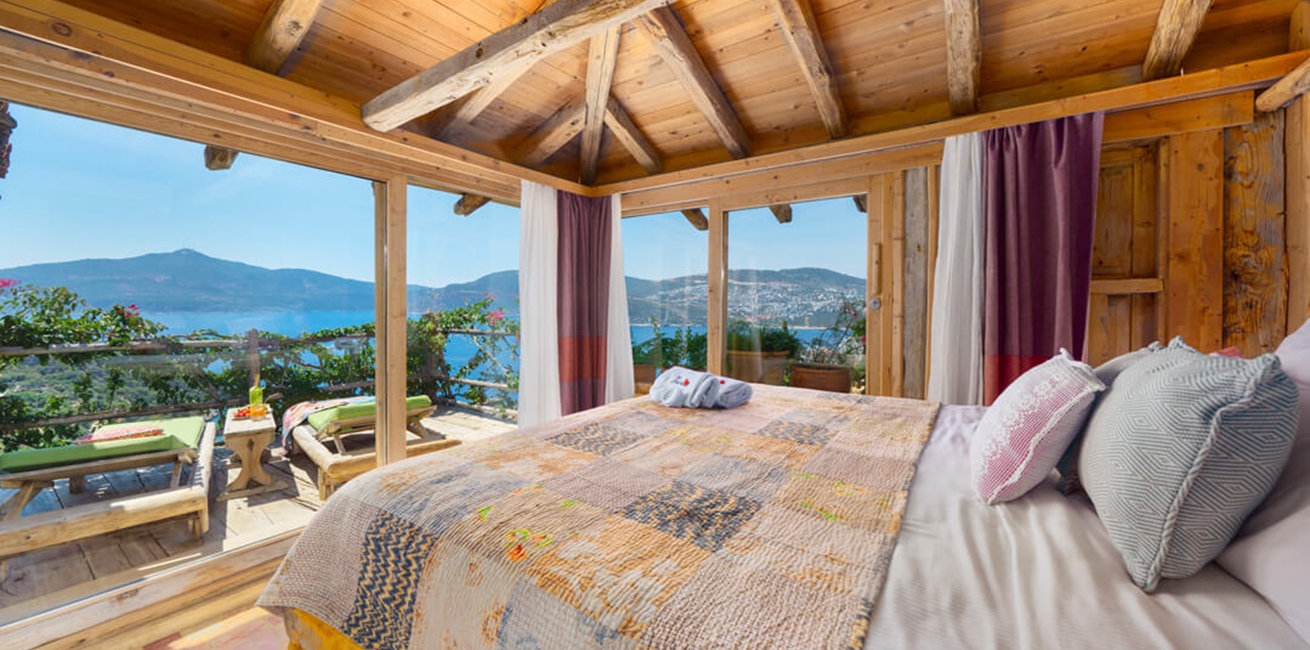 Fidanka Hotel In Kalkan Turkey Bedroom
