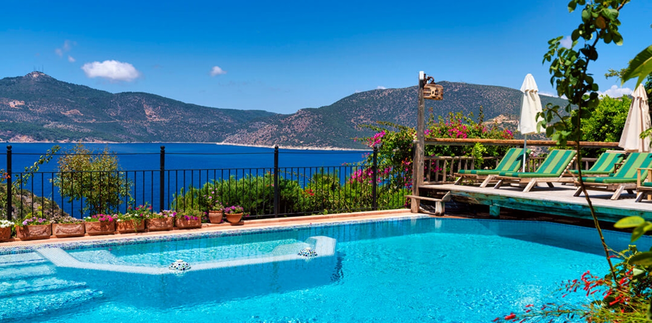 Fidanka Hotel In Kalkan Turkey Swimming Pool