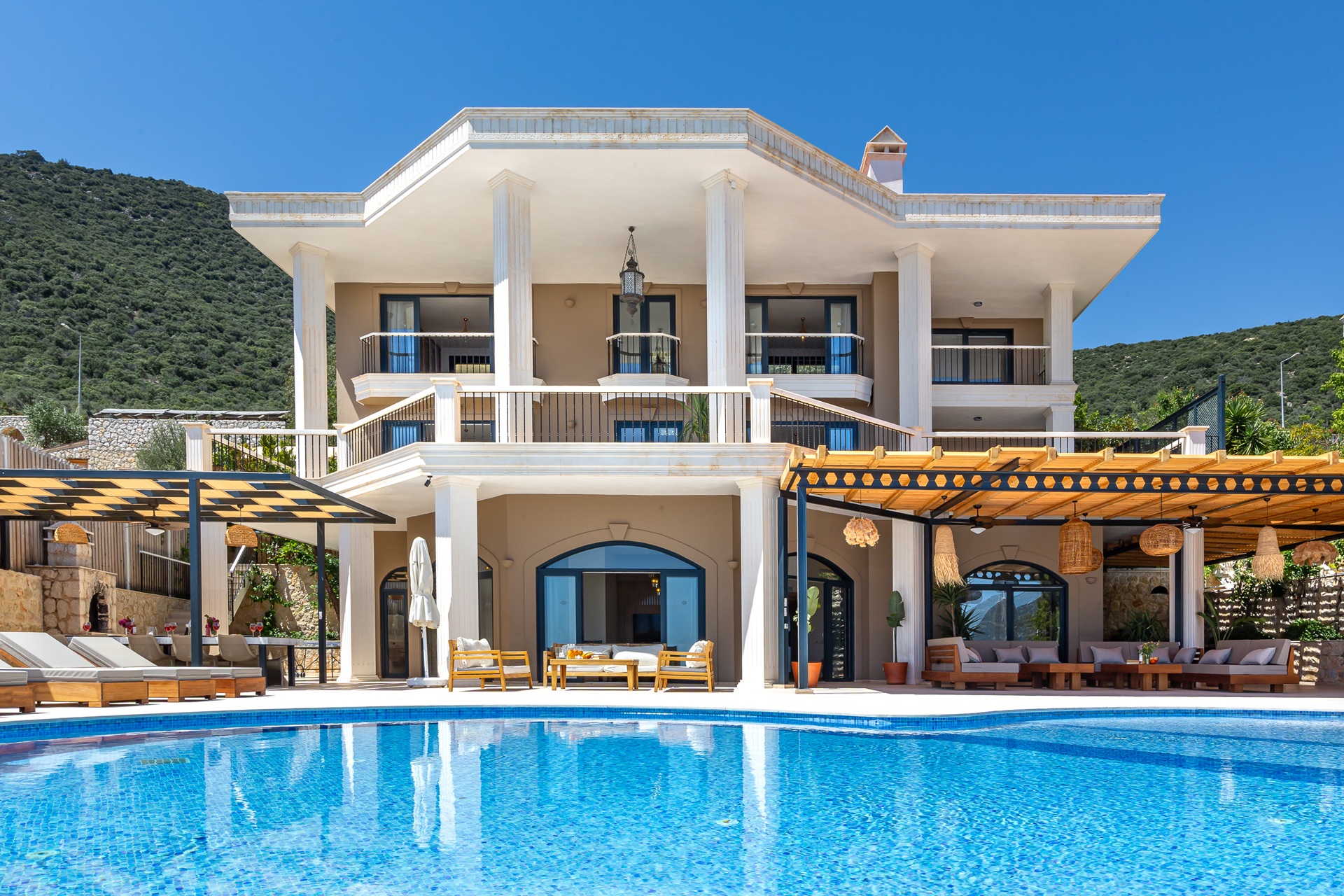 Villa Guney Exclusive Kalkan Front View