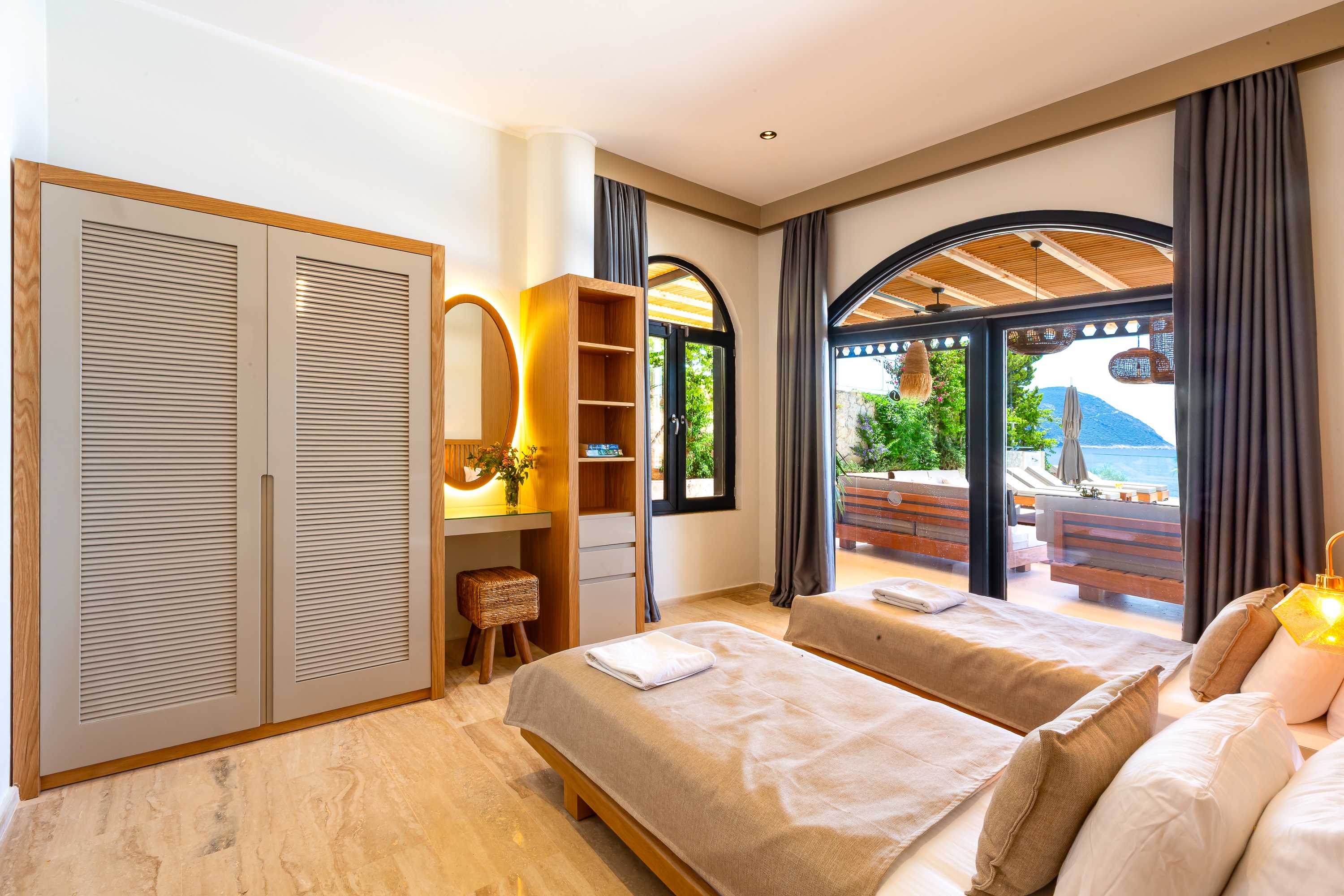 Villa Guney Exclusive Kalkan Ground Floor Twin Bedroom With Sea View