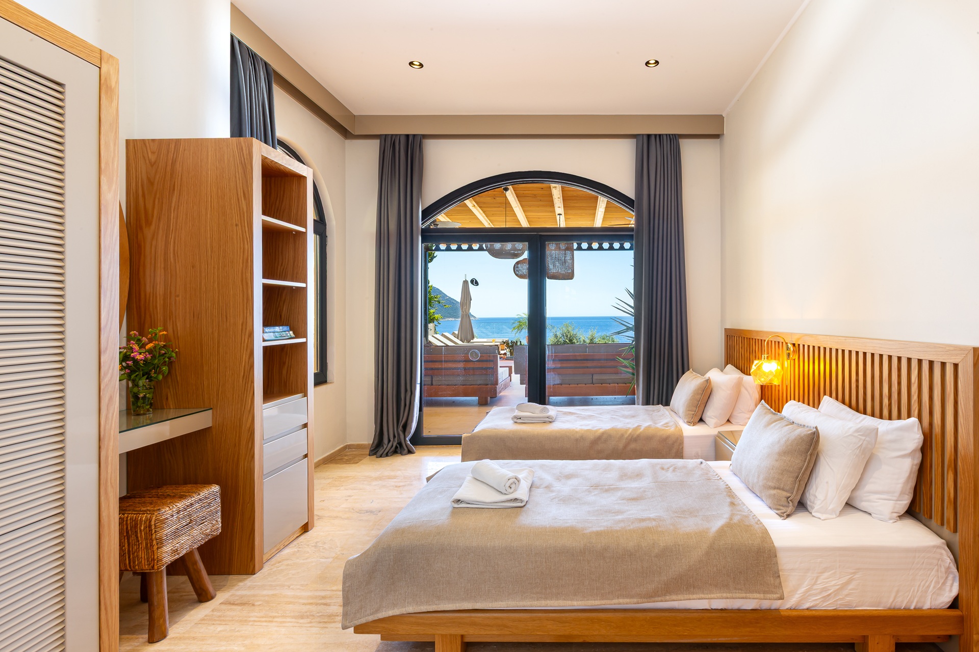 Villa Guney Exclusive Kalkan Ground Floor Twin Bedroom