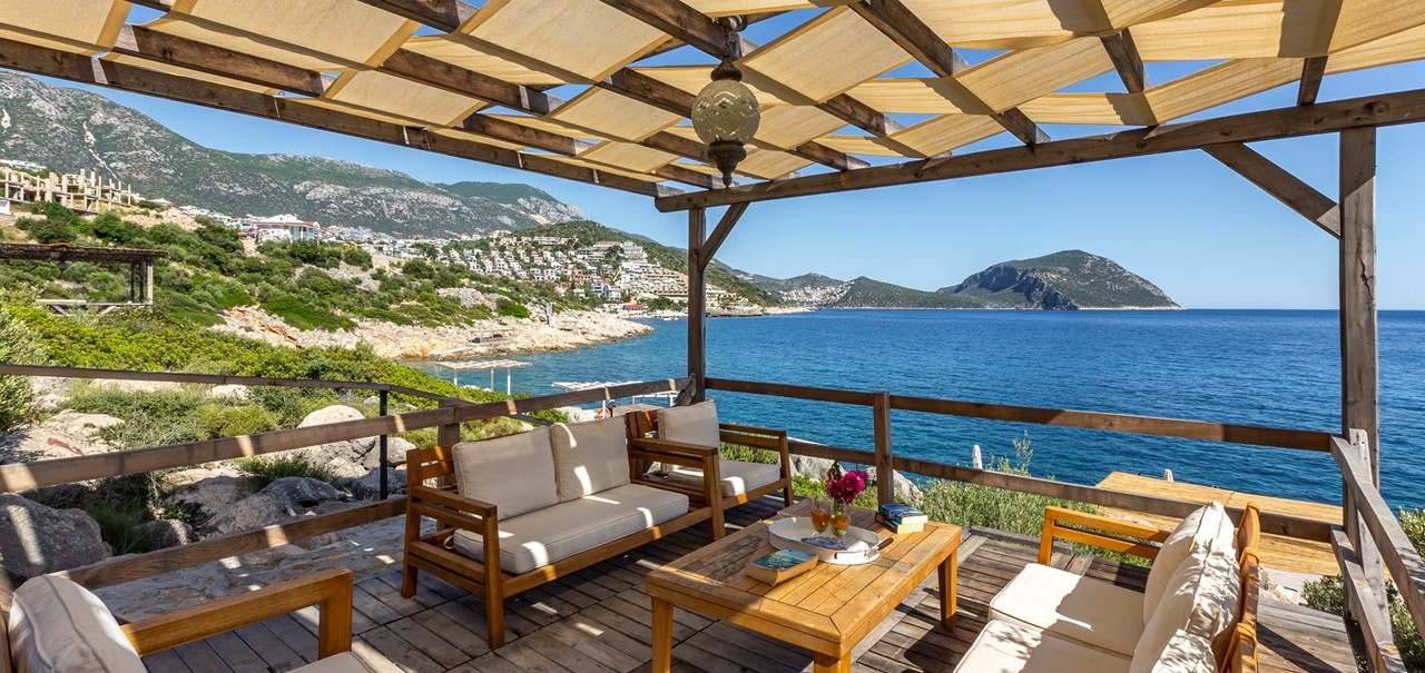 Villa Guney Exclusive Kalkan Seat Platform Seating Area 1
