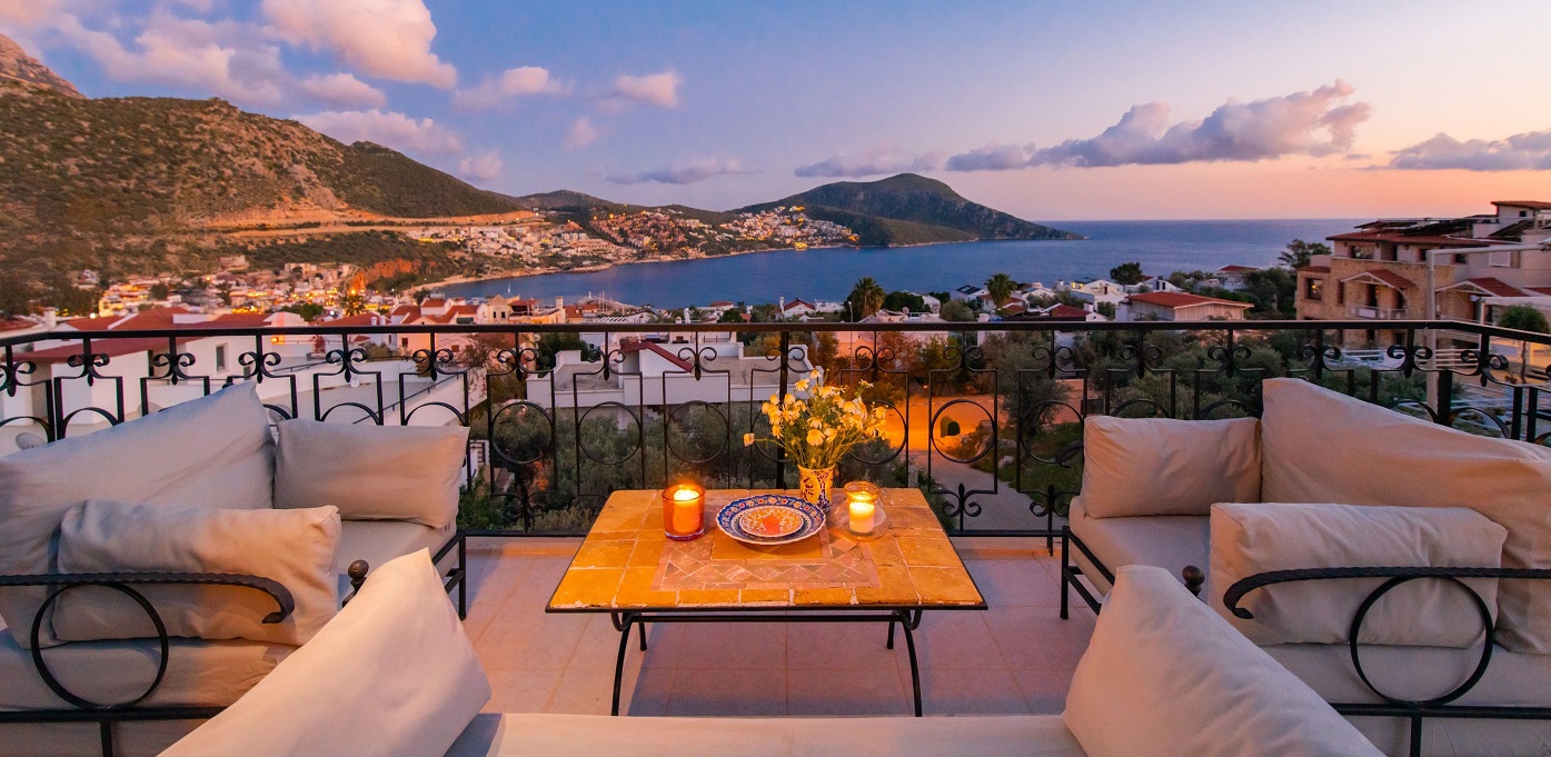 Villa Vista Mare Terrace View Sunset