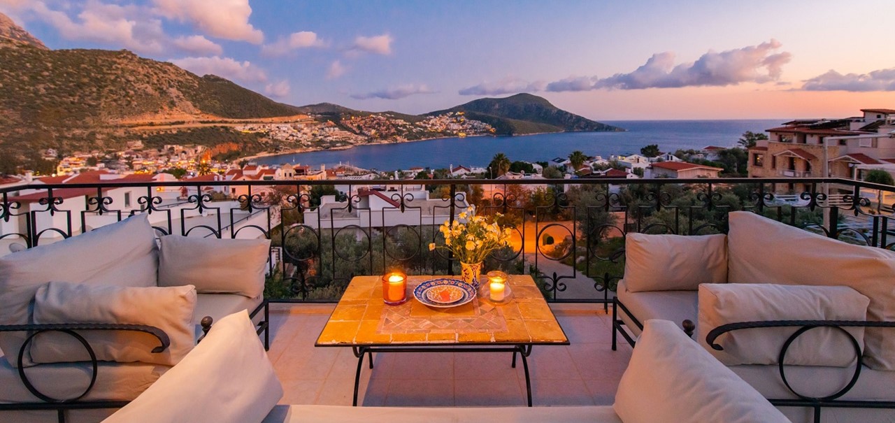 Villa Vista Mare Terrace View Sunset