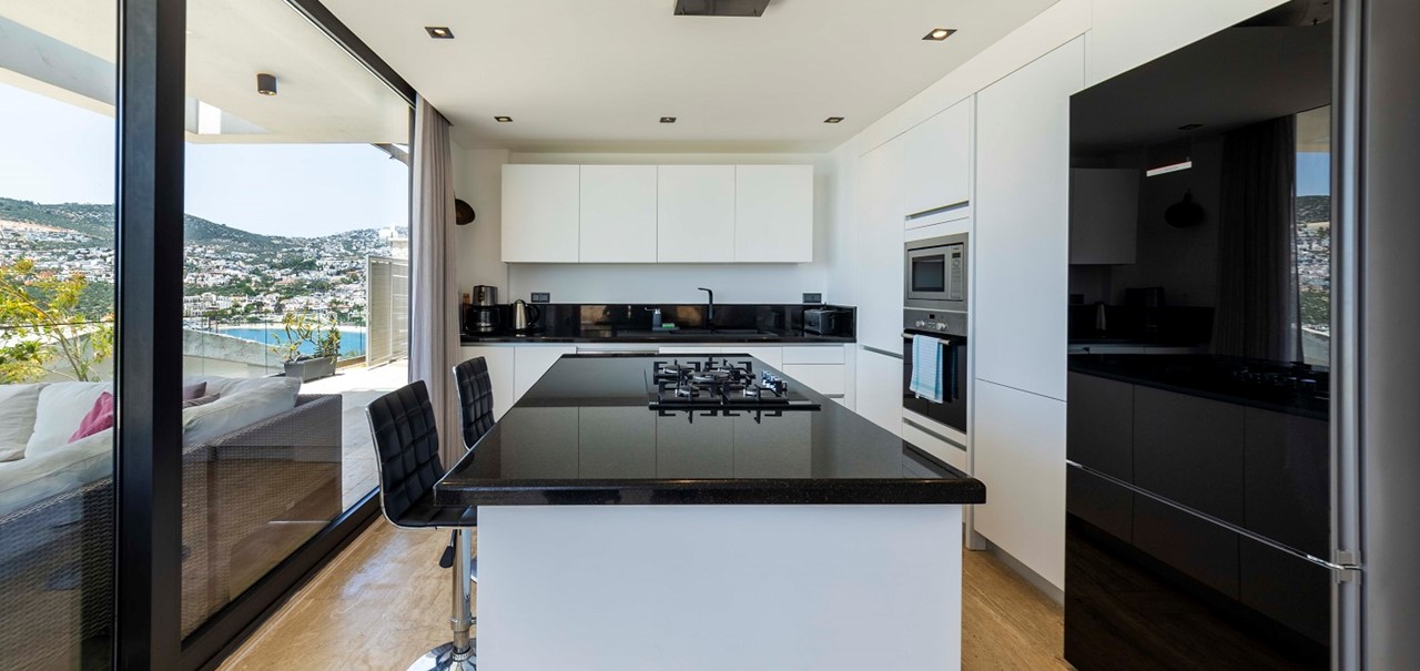 Villa Lumineux Kalkan Living Area And Kitchen 2