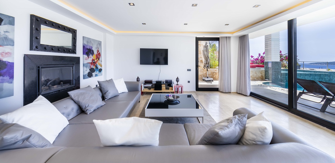 Villa Lumineux Kalkan Living Area And Kitchen 3