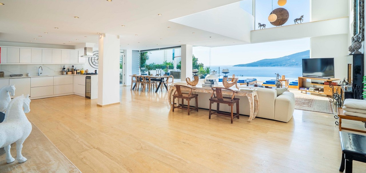 Architects House Kalkan Open Plan Living 2