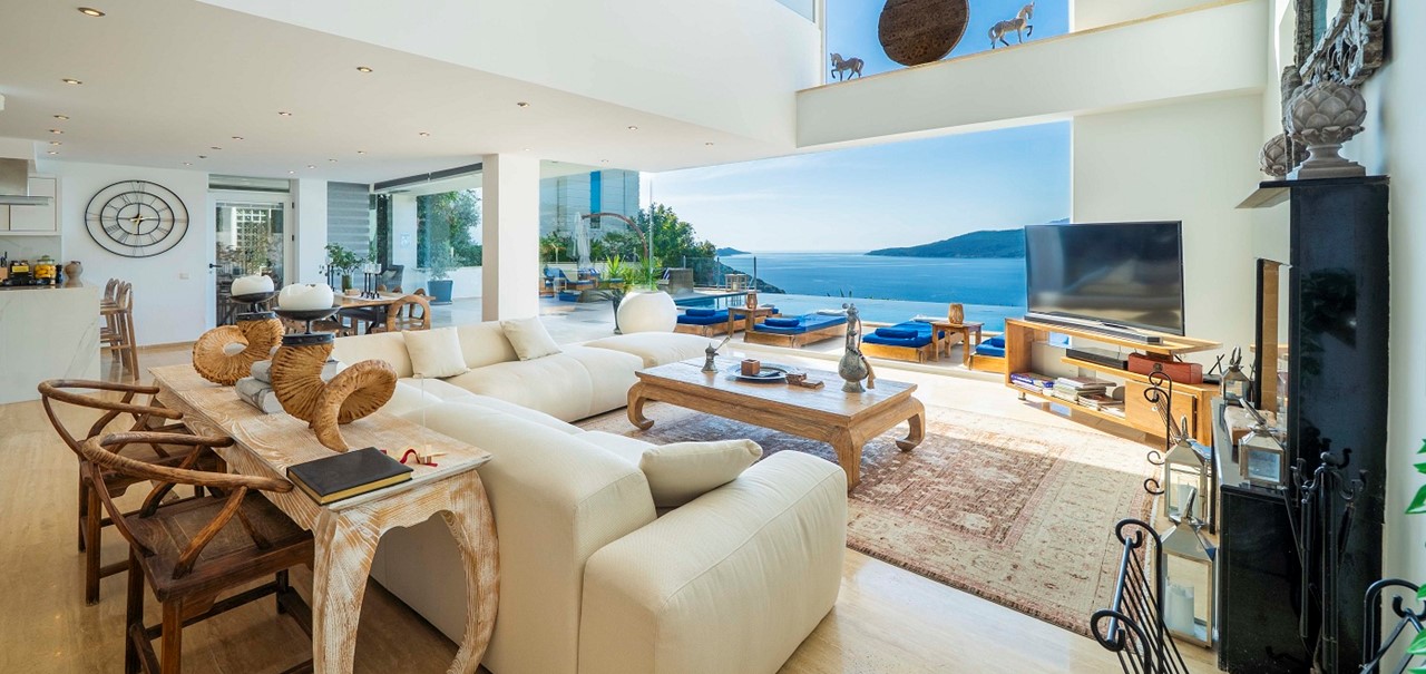 Architects House Kalkan Open Plan Living 3