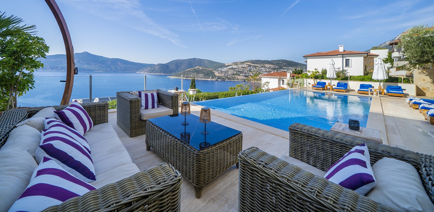 Architects House Kalkan Outdoor Seating Dining Areas With View 3